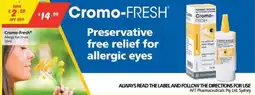 Chemist Outlet Cromo-Fresh Allergy Eye Drops offer