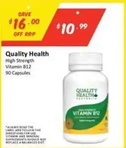 Chemist Outlet Quality Health High Strength Vitamin B12 offer