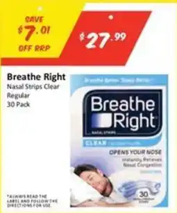 Chemist Outlet Breathe Right Nasal Strips Clear offer
