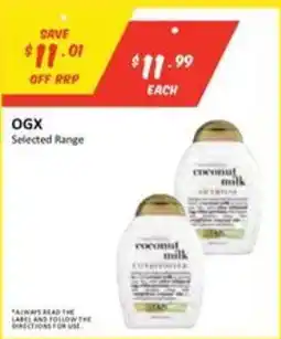 Chemist Outlet OGX Selected Range offer
