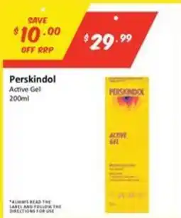 Chemist Outlet Perskindol Active Gel offer