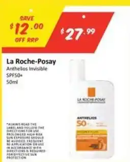 Chemist Outlet La Roche-Posay Anthelios Invisible SPF50+ offer