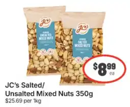 IGA Xpress JC's Salted/Unsalted Mixed Nuts offer