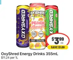 IGA Xpress OxyShred Energy Drinks offer
