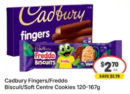 IGA Xpress Cadbury Fingers/Freddo Biscuit/Soft Centre Cookies offer
