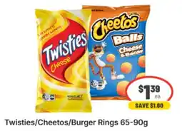 IGA Xpress Twisties/Cheetos/Burger Rings offer