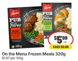 IGA Xpress On the Menu Frozen Meals offer