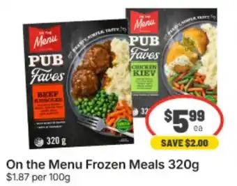 IGA Xpress On the Menu Frozen Meals offer