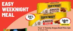 IGA Xpress Four 'n Twenty Angus Beef Pies offer