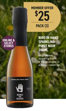 Dan Murphy's Bird in Hand Sparkling Pinot Noir offer