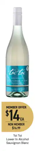 Dan Murphy's Toi Toi Lower In Alcohol Sauvignon Blanc offer