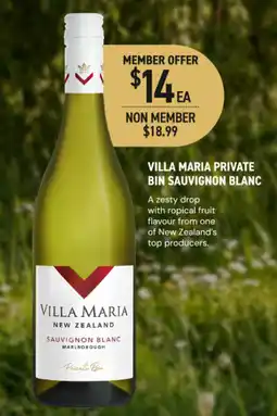 Dan Murphy's Villa Maria Private Bin Sauvignon Blanc offer