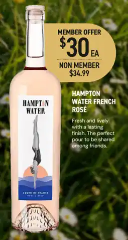 Dan Murphy's Hampton Water French Rosé offer