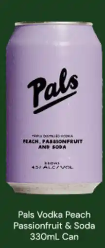Dan Murphy's Pals Vodka Peach Passionfruit & Soda offer