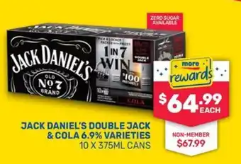 Jack Daniel's Double Jack & Cola 6.9% Varieties