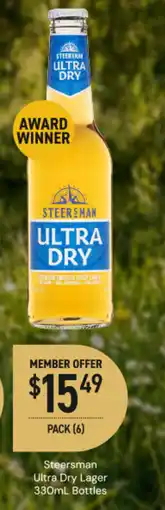 Dan Murphy's Steersman Ultra Dry Lager offer