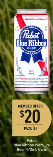 Dan Murphy's Pabst Blue Ribbon Premium Beer offer
