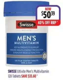 Ramsay Pharmacy Swisse Ultivite Men's Multivitamin offer