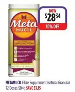 Ramsay Pharmacy Metamucil Fibre Supplement Natural Granular offer