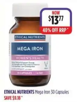 Ramsay Pharmacy Ethical Nutrients Mega Iron offer