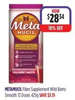 Ramsay Pharmacy Metamucil Fibre Supplement Wild Berry Smooth offer