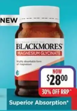 Ramsay Pharmacy Blackmores Magnesium Glycinate offer