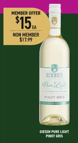Dan Murphy's Giesen Pure Light Pinot Gris offer