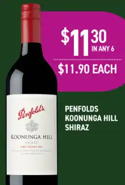 Dan Murphy's Penfolds Koonunga Hill Shiraz offer
