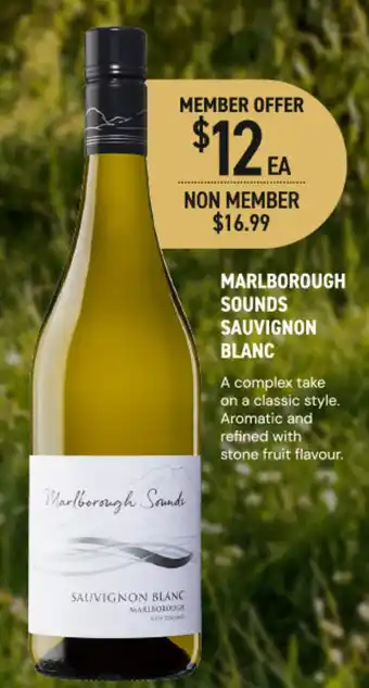Marlborough Sounds Sauvignon Blanc