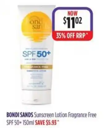 Bondi Sands Sunscreen Lotion Fragrance Free