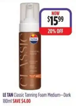 Ramsay Pharmacy Le Tan Classic Tanning Foam Medium—Dark offer