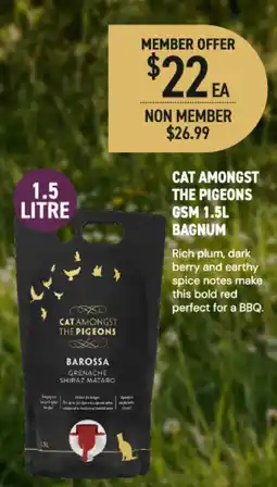 Dan Murphy's Cat amongst the pigeons Barossa Grenache Shiraz Mataro offer