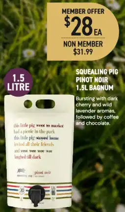 Dan Murphy's Squealing Pig Pinot Noir offer