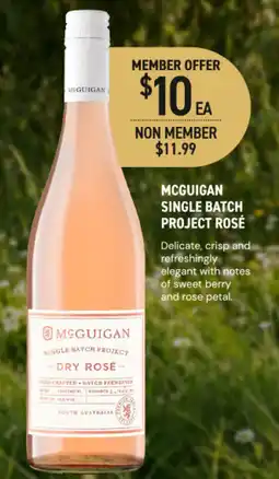 Dan Murphy's McGuigan Single Batch Project Dry Rosé offer