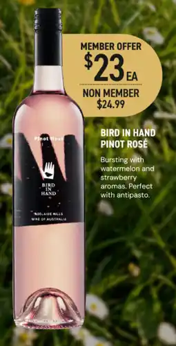 Dan Murphy's Bird in Hand Pinot Rosé offer