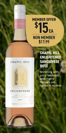 Dan Murphy's Chapel Hill Enlightened Sangiovese Rosé offer
