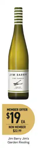 Dan Murphy's Jim Barry Jim's Garden Riesling offer