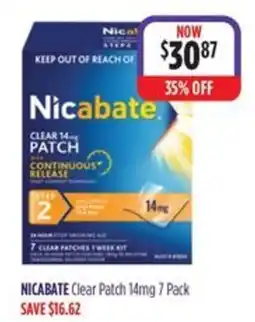 Ramsay Pharmacy Nicabate Clear Patch 14mg offer
