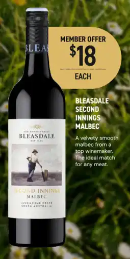 Dan Murphy's Bleasdale Second Innings Malbec offer