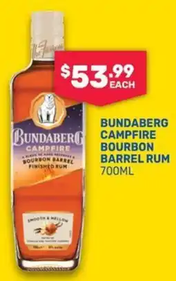 SipnSave Bundaberg Campfire Bourbon Barrel Rum offer