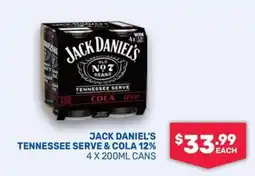SipnSave Jack Daniel's Tennessee Serve & Cola offer