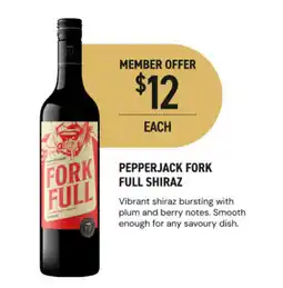 Dan Murphy's Pepperjack Fork Full Shiraz offer