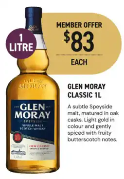 Dan Murphy's Glen Moray Classic 1L offer