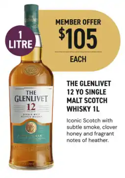 Dan Murphy's The Glenlivet 12 Yo Single Malt Scotch Whisky offer