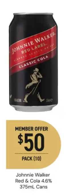 Johnnie Walker Red & Cola