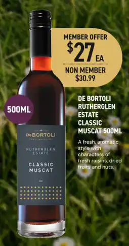 Dan Murphy's De Bortoli Rutherford Estate Classic Muscat offer