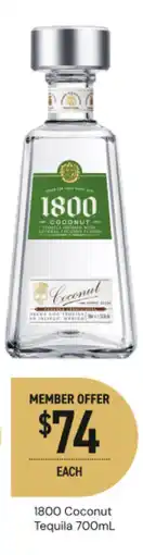 Dan Murphy's 1800 Coconut Tequila offer