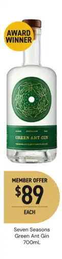 Dan Murphy's Seven Seasons Green Ant Gin offer