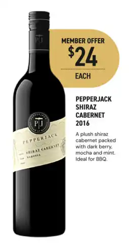 Dan Murphy's Pepperjack Shiraz Cabernet offer