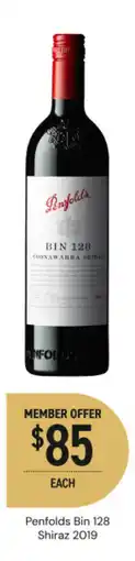 Dan Murphy's Penfolds Bin 128 Shiraz 2019 offer